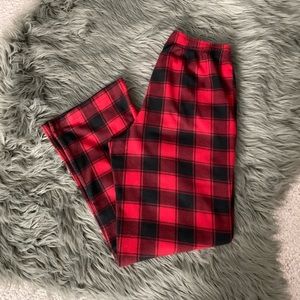 Men’s Plaid Fleece Pajama Pants